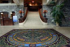 22 Banff Springs Hotel Entrance Reception Lobby With Grand Staircase Leading Up To Mezzanine Level 1.jpg